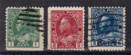 Canada YT° 93-99 - Used Stamps