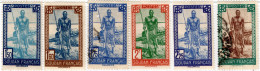 SUDAN FRANCESE, FRENCH SUDAN, BOATMAN SUDANESE, 1931-1940, FRANCOBOLLI NUOVI (MLH*) Scott:FR-SU 91-93,95,96,98 - Unused Stamps