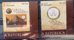 El Salvador 2015, Court Of Accounts Law Legal Government, MNH Stamps Set - Salvador