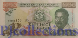 TANZANIA 1000 SHILINGI 1993 PICK 27a UNC - Tansania