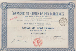 CHEMINS De FER D'ARGENCE - Chemin De Fer & Tramway