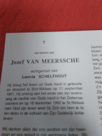 Doodsprentje Jozef De Meerssche / Sint Niklaas 11/9/1901 - 18/12/1992 ( Leonie Schelfhout ) - Religion & Esotérisme