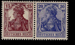 Deutsches Reich W 14 Germania MLH Falz * Mint - Carnets & Se-tenant