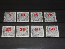 LIECHTENSTEIN   SERIE 21-28   PORT  GEBRUIKT (USED) - Segnatasse