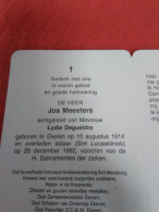 Doodsprentje Jos Meesters / Ekeren 10/8/1914 - 28/12/1992 ( Lydia Degueldre ) - Religion & Esotérisme