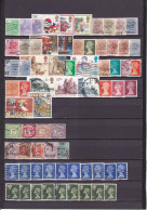 UN LOT DE 341 TIMBRES OBLITERES DONT MULTIPLES - Collections