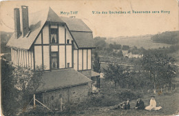 MERY TILFF  VILLA DES ROCHETTES ET PANORAMA VERS HONY       2 SCANS - Esneux