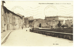 13 - B9491CPA - PEYROLLES EN PROVENCE - Avenue De La Croix Blanche - Parfait état - BOUCHES-DU-RHONE - Peyrolles