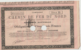 CHEMINS De FER Du NORD  1893 - Chemin De Fer & Tramway