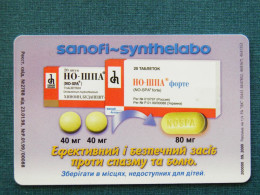 Phonecard Chip Advertising Forte Sanofi-synthelabo Medicine 2520 Units 90 Calls UKRAINE - Ucrania