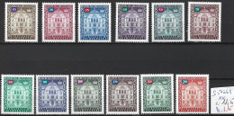 LIECHTENSTEIN SERVICE 57 à 68 ** Côte 11.25 € - Official