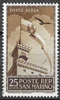 SAN MARINO -1945 - P. AEREA -CARDUCCI - NUOVO MH* ( YVERT AV 41- MICHEL 314 - SS A49) - Poste Aérienne