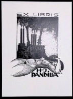 EX LIBRIS HUBERT ROCKENBERGER Per H-J BANDILLA L27b-F01 P7  NACH SCHABEBLATT EROTICIS - Ex-libris