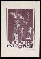 EX LIBRIS HUBERT ROCKENBERGER Per JOONUKS L27b-F01 P7  EX EROTICIS - Ex-libris