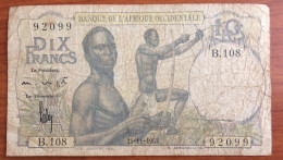 AFRICA OCCIDENTALE 10 Francs 1953. - Other - Africa