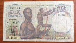 AFRICA OCCIDENTALE 10 Francs 1951. - Other - Africa