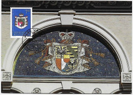 Liechtenstein 2006: Regierungs-Palast (Haupt-Portal) Zu 1353 Mi 1410 Yv 1351 Auf MK N° 256-4 Mit ET-⊙ VADUZ 6.6.06 - Briefe U. Dokumente