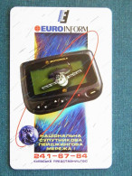 Phonecard Chip Advertising Pager Euroinform Satellite 2520 Units 90 Calls UKRAINE - Oekraïne