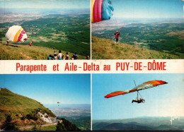 N°41467 Z -cpsm Parapente Et Aile Delta Au Puy De Dôme - Voile