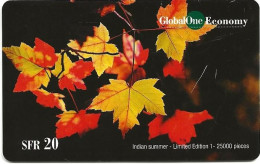 Switzerland: Prepaid GlobalOne - Indian Summer 1 - Switzerland