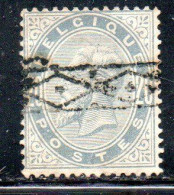 BELGIQUE BELGIE BELGIO BELGIUM 1883 KING ROI LEOPOLD II 20c USED OBLITERE' USATO - 1883 Leopold II.