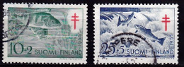 FI092B – FINLANDE – FINLAND – 1955 – ANTI-TUBERCULOSIS FUND – Y&T 426-428 USED 6 € - Oblitérés