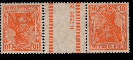 Deutsches Reich KZ 1 Germania MNH Postfrisch ** Neuf - Postzegelboekjes & Se-tenant