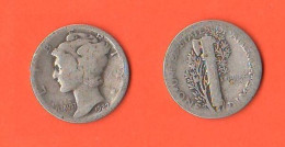 America Dime 1927 USA Mercury America XXX - 1916-1945: Mercury (Mercurio)