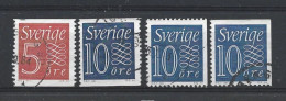 Sweden 1957 Definitives Y.T. 416/417+417a/417c (0) - Gebraucht