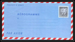 0475a Monaco Entier Entier Postal Stationery Aérogramme N°6 Prince Rainier 3 ET ALBERT - Entiers Postaux