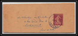 0746 France Entier Postal Stationery Bande Journal Semeuse 15c Type G6 Date 705 - Streifbänder