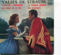 VALSES DE STRAUSS >> VALSE DE L'EMPEREUR LA CHAUVE-SOURIS JOIE DE LA VIE >> VINYLE & POCHETTE BON USAGE REF-LEX-80-80A - Opéra & Opérette