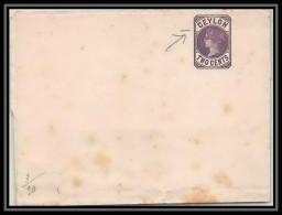 1837/ Ceylan (ceylon) Entier Stationery Bande Pour Journal Newspapers Wrapper N°2  - Ceylon (...-1947)