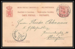 2984/ Luxembourg (luxemburg) Entier Stationery Carte Postale (postcard) N°44 1892 - Stamped Stationery