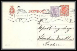 3124/ Danemark (Denmark) Entier Stationery Carte Postale (postcard) 1922 - Interi Postali