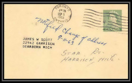 3243/ Canada Entier Stationery Carte Postale (postcard) 1963 Repiquage Beattie Duquesne Mines Limited - 1903-1954 Reyes