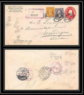3321/ USA Entier Stationery Enveloppe (cover) Registered Pour Allemagne Germany 1914 + Complement Recommandé - 1901-20