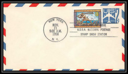 3364/ USA Entier Stationery Enveloppe (cover) Fdc 1958 Stamp Show Station - 1941-60