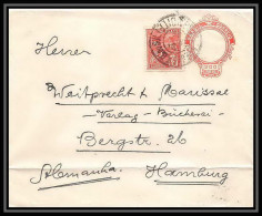 3968/ Brésil (brazil) Entier Stationery Enveloppe (cover) N°29 + Complément Pour Hamburg Allemagne (germany) - Interi Postali