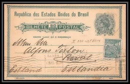 4056/ Brésil (brazil) Entier Stationery Carte Postale (postcard) N°39 1921  - Postwaardestukken