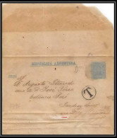 4094/ Argentine (Argentina) Entier Stationery Bande Pour Journal Newspapers Wrapper N°9 Taxé  - Postal Stationery
