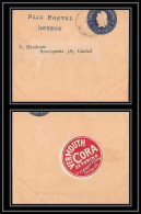4127/ Argentine (Argentina) Entier Stationery Bande Pour Journal Newspapers Wrapper N°24 Vignette Vermouth Cora - Enteros Postales