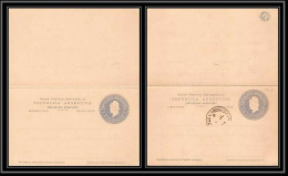 4160/ Argentine (Argentina) Entier Stationery Carte Postale (postcard) N°18 + Réponse 1896 - Interi Postali