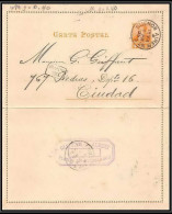 4180/ Argentine (Argentina) Entier Stationery Carte Lettre Letter Card N°13 1895 - Interi Postali