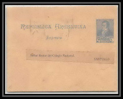 4195/ Argentine (Argentina) Entier Stationery Bande Pour Journal Newspapers Wrapper N°15 1892 - Entiers Postaux