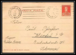 4202/ Argentine Argentina Entier Stationery Postcard N°24 Steamship Julio Lesore Pour Werdau Allemagne (germany) 1927 - Interi Postali