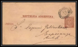 4208/ Argentine (Argentina) Entier Stationery Bande Pour Journal Newspapers Wrapper N°8 1889 - Interi Postali