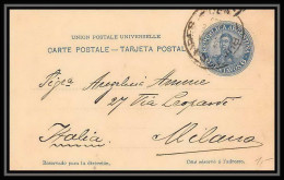 4216/ Argentine (Argentina) Entier Stationery Carte Postale (postcard) N°31 Pour Milano Italie (italy) - Postwaardestukken