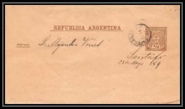 4232/ Argentine (Argentina) Entier Stationery Bande Pour Journal Newspapers Wrapper N°8 1889 - Postal Stationery