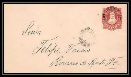 4248/ Argentine (Argentina) Entier Stationery Enveloppe (cover) N°10 Overprint - Postal Stationery
